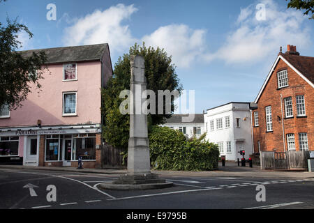 Great Dunmow War Memorial on High Street in Great Dunmow - Essex - UK Stock Photo