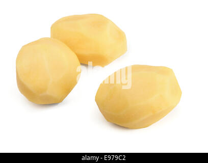 Peeled potatoes Stock Photo