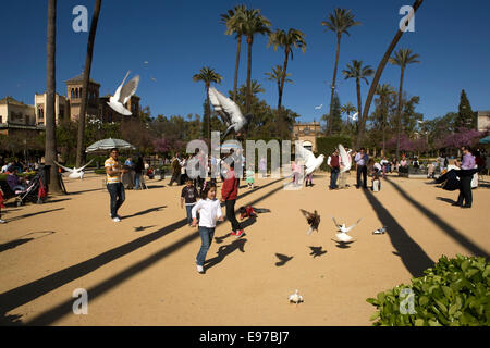 The Maria Luisa park in Seville Stock Photo