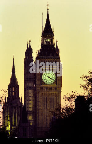 Big Ben clock. Elizabeth Tower. Houses of Parliament. London Stock Photo