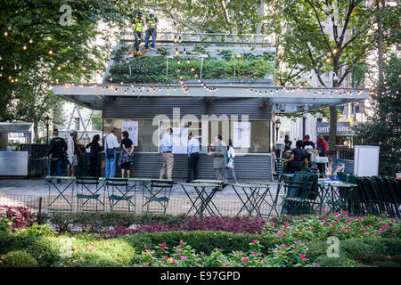 Disappointed and curious visitors at the popular Shake Shack restaurant in Madison Square Park in New York