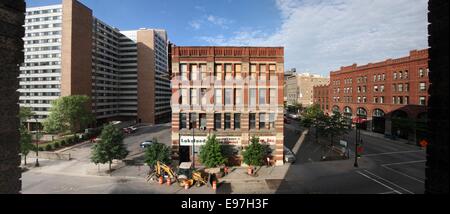 Panoramic view of the Warehouse District of Minneapolis, Minnesota Stock Photo