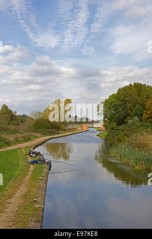 Chesterfield canal at Mill Green, Staveley Stock Photo