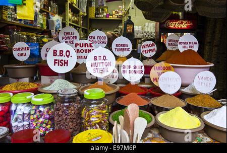 South Africa, Durban, a shop in the Indian Victoria street market Stock Photo