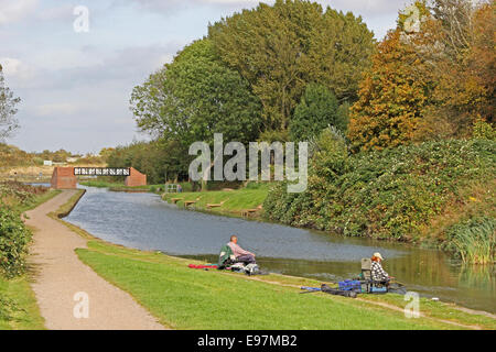 Chesterfield canal at Mill Green, Staveley Stock Photo