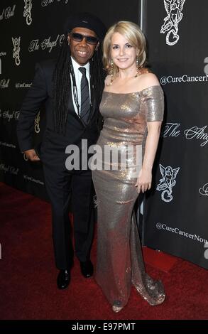 Nile Rodgers, Nancy Hunt at arrivals for Gabrielle's Angel Foundation for Cancer Research 2014 Angel Ball, Cipriani Wall Street, New York, NY October 20, 2014. Photo By: Kristin Callahan/Everett Collection Stock Photo