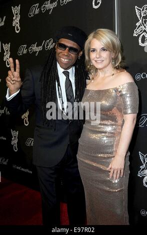 Nile Rodgers, Nancy Hunt at arrivals for Gabrielle's Angel Foundation for Cancer Research 2014 Angel Ball, Cipriani Wall Street, New York, NY October 20, 2014. Photo By: Kristin Callahan/Everett Collection Stock Photo