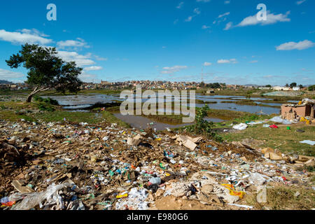 Pollution, Surrounding Antananarivo, Madagascar Stock Photo