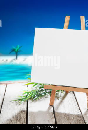 Mock Up Blank Canvas Stand Wooden Easel Sign Stand Isolated Stock Image -  Image of promotion, mocked: 175910881