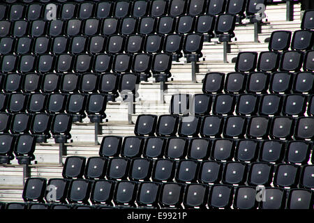 Empty stadium grandstand seating Stock Photo