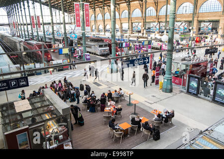 At Gare du Nord,train station,Paris,France Stock Photo