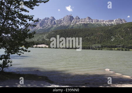 Yellowhead Lake Stock Photo