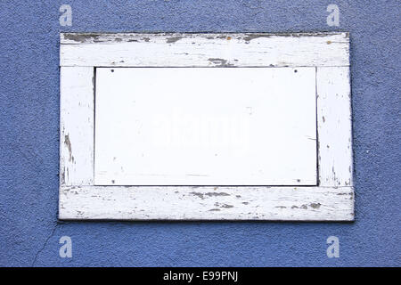 White wood frame Stock Photo