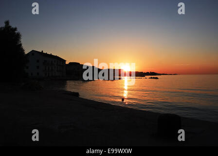 Sunset at Pasman, Croatia Stock Photo