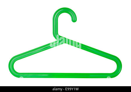 Green Plastic Hangers Isolated On White Background With Clipping Path Stock  Photo - Download Image Now - iStock
