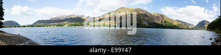 Reflections in Buttermere in Lake District Stock Photo