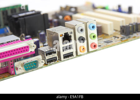 Detail of computer mainboard Stock Photo - Alamy