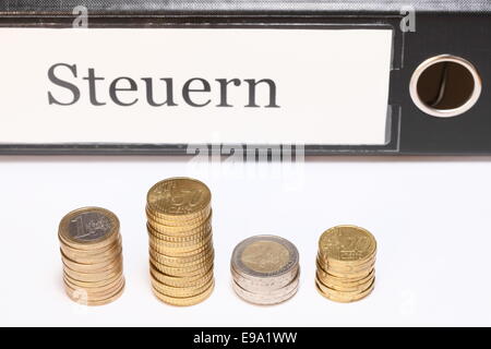 tax binder Stock Photo