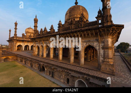 Ibrahim Roza Rauza Mausoleam Rear Angled Stock Photo