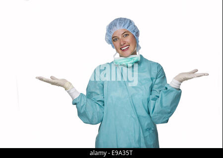 OP doctor with protective clothing Stock Photo
