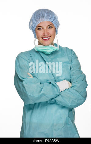 OP doctor with protective clothing Stock Photo