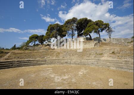 Roman amphitheater in Pula (Croatia) Stock Photo