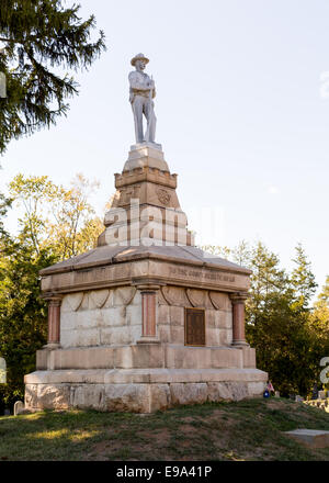 Confederate cemetery in Fredericksburg VA Stock Photo