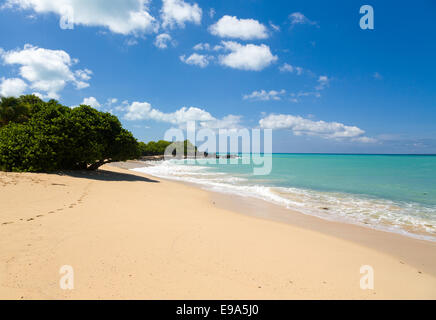 Happy Bay off coast of St Martin Caribbean Stock Photo