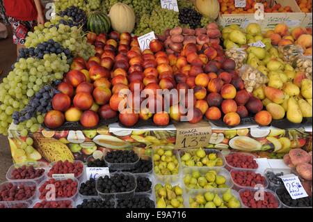 Market in Pula (Croatia) Stock Photo