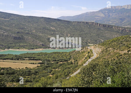 Camarasa reservoir, Tremp, Spain Stock Photo