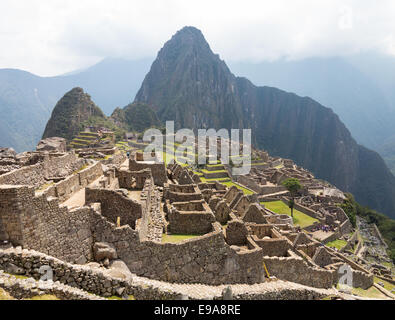 Machu Picchu in the Cusco region of Peru Stock Photo
