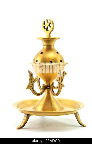 Golden Gum Benzoin Pot Stock Photo