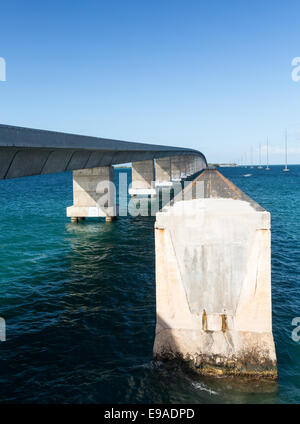 Florida Keys bridge and heritage trail Stock Photo