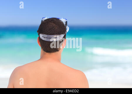 Close up of a man with his mask Stock Photo