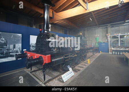 The Cité du Train (English: City of the Train or Train City), situated in Mulhouse, France, is the biggest railway museum in FR Stock Photo