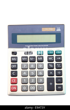 calculator in gray tones for tax Stock Photo