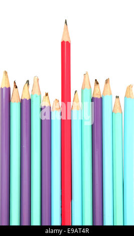 red Pencil, Leader Concept Stock Photo