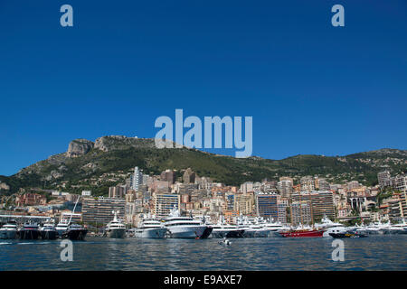 Port Hercule, Monaco, Monte Carlo, Cote d&#39;Azur, France Stock Photo