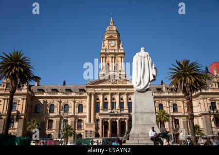 Cape Town City Hall and Grand Parade in Cape Town, Western Cape, South Africa Stock Photo