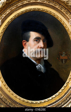 Self Portrait  - Jules Jean Antoine Lecomte du Nouy 1842-1923  France French Stock Photo