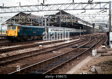 A class 87 electric locomotive number 87002 in Porterbrook livery ...