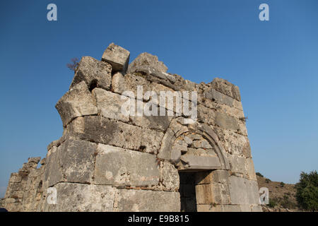 Kaunos ancient city Dalyan Town Turkey Stock Photo