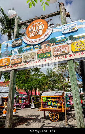 Key West Florida,Keys Mallory Square,shopping shopper shoppers shop shops market markets marketplace buying selling,retail store stores business busin Stock Photo