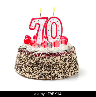 Bakerdays | Personalised 70th Birthday Polka Dot Cake from bakerdays