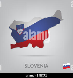 Flag of Slovenia. Slovenia flag vector illustration Stock Photo - Alamy
