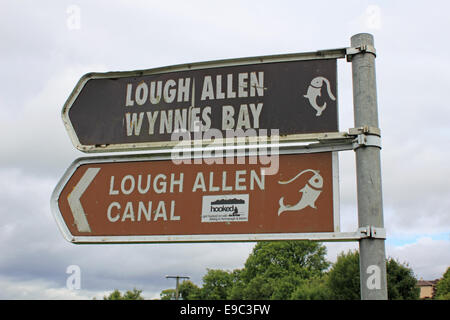 Lough Allen Canal at Drumshanbo, County Leitrim Ireland Stock Photo