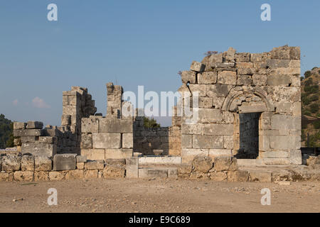 Kaunos ancient city Dalyan Town Turkey Stock Photo