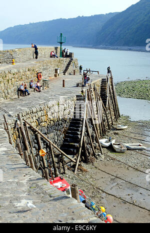 The Harbour at Clovelly in Devon, UK Stock Photo