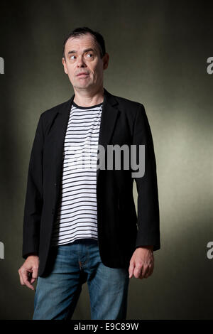 Kevin Eldon, British actor, comedian and writer, at the Edinburgh International Book Festival 2014. Stock Photo