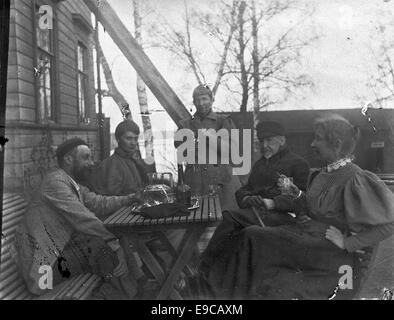 An image connected to the history of Topelius, a significant figure in Finnish literature. This photograph is associated with the Svenska litteratursällskapet i Finland, a key institution in preserving Finnish literary heritage. Stock Photo